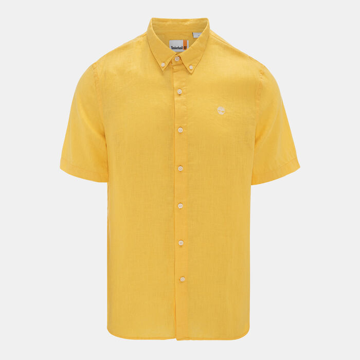 Timberland Men's Linen Shirt yellow Timberland Men's Linen Shirt yellow image number 0