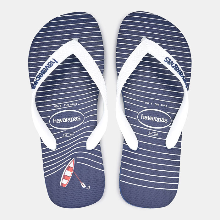 Havaianas Men's Top Nautical Flip Flops Blue Havaianas Men's Top Nautical Flip Flops Blue image number 0