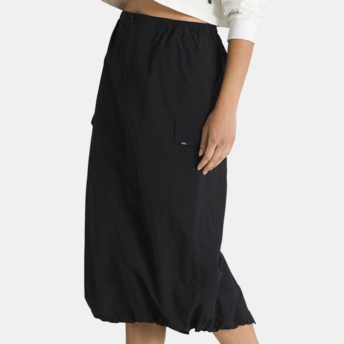 Vans Women's Riley Parachute Cargo Skirt Black image number 3
