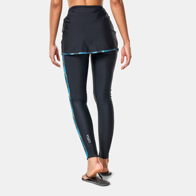 COEGA Women's Floral Printed Swim Wrap Black COEGA Women's Floral Printed Swim Wrap Black