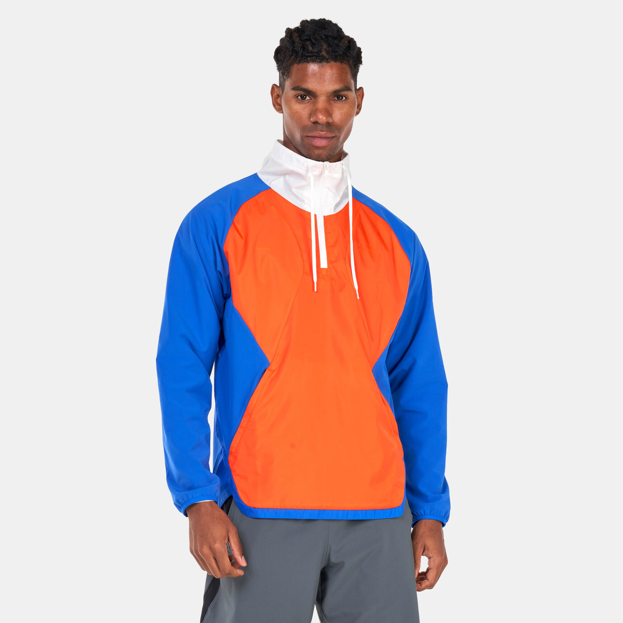 Men s Stretch Woven 1 2 Zip Jacket