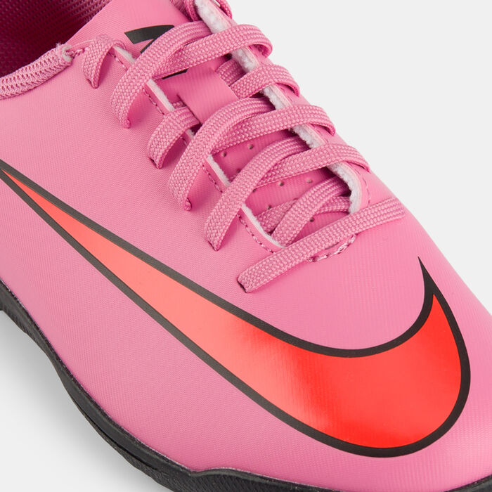 Nike Kids' Mercurial Vapor 16 Club Turf Ground Football Shoes Pink Nike Kids' Mercurial Vapor 16 Club Turf Ground Football Shoes Pink image number 4