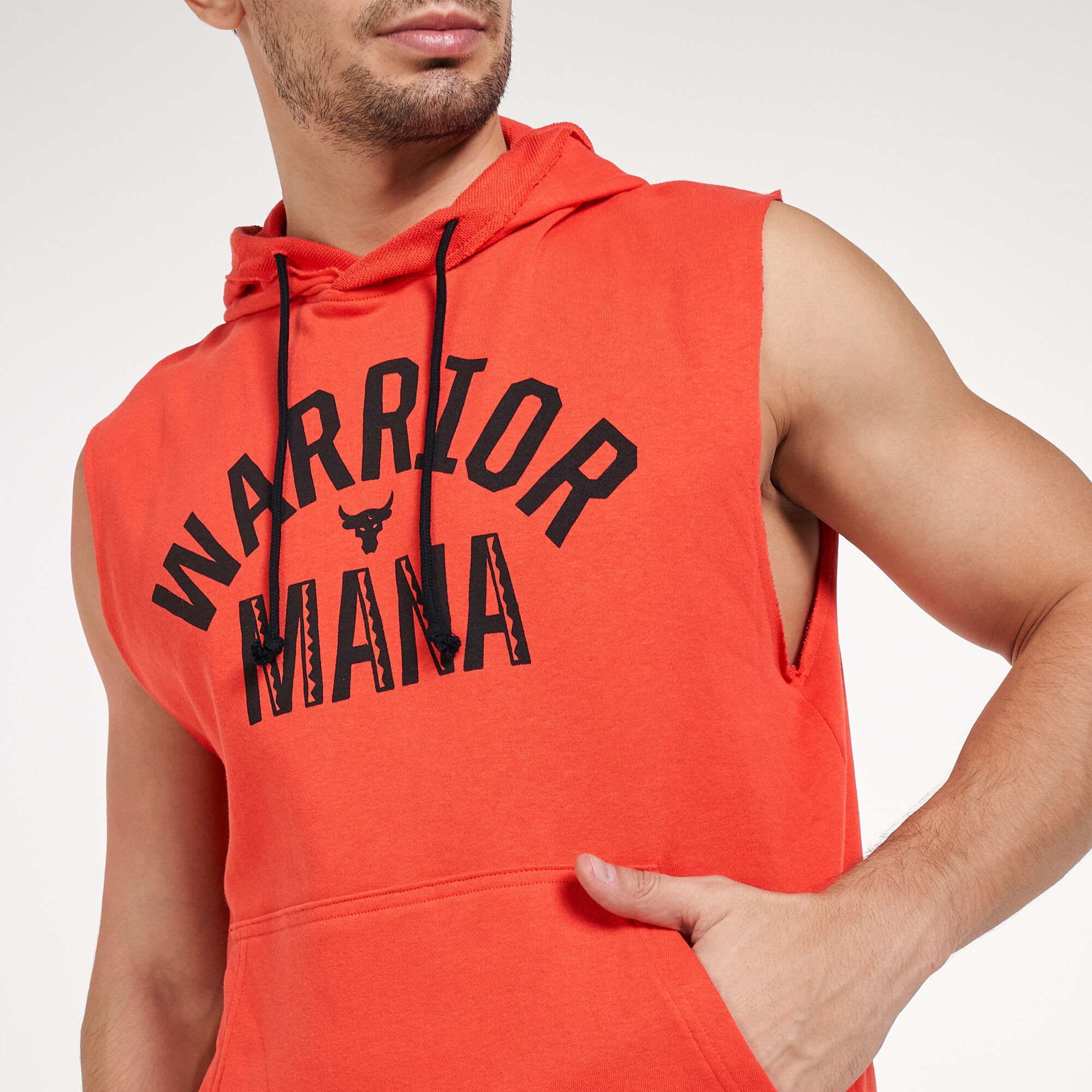 NEW Under Armour UA Project Rock Mens L Heavyweight Terry Sleeveless Hoodie  $70