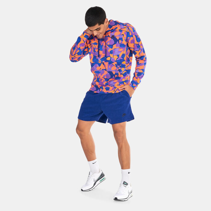 Nike Men's Club Fleece Terry Flow Shorts Blue image number 2