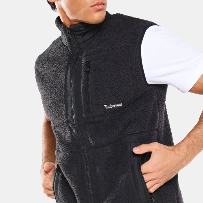 Timberland Men's Sherpa Fleece Vest Black Timberland Men's Sherpa Fleece Vest Black image number 3