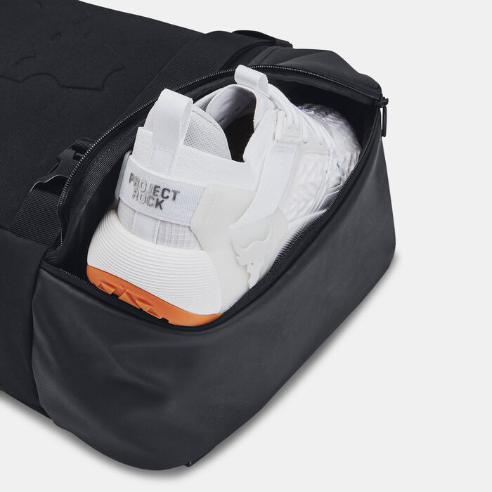 Under Armour Project Rock Box Duffle Backpack Black image number 2