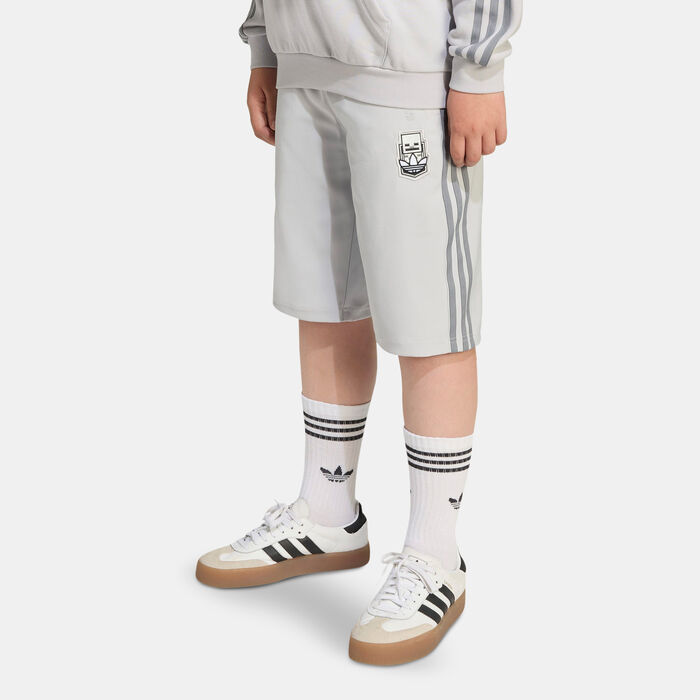 adidas Originals Kids' Minecraft Shorts Grey image number 0