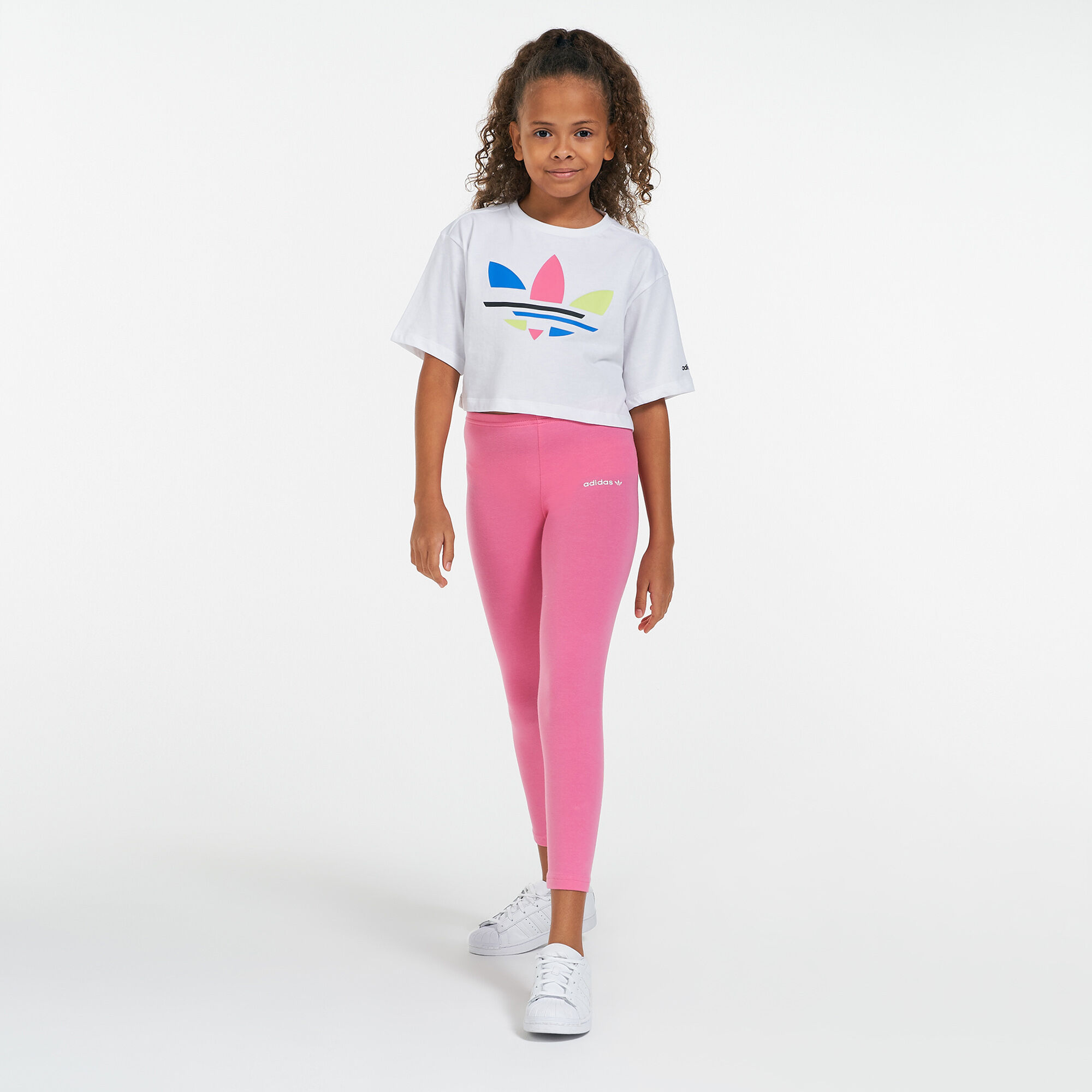 Childrens adidas shop crop top