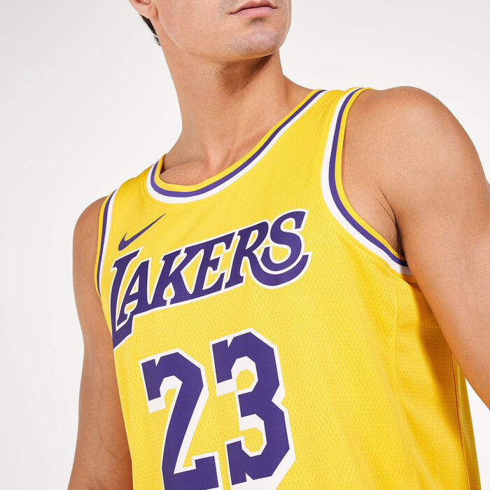 Nike Men's NBA Los Angeles Lakers LeBron James Icon Edition Swingman Jersey Nike Men's NBA Los Angeles Lakers LeBron James Icon Edition Swingman Jersey image number 6