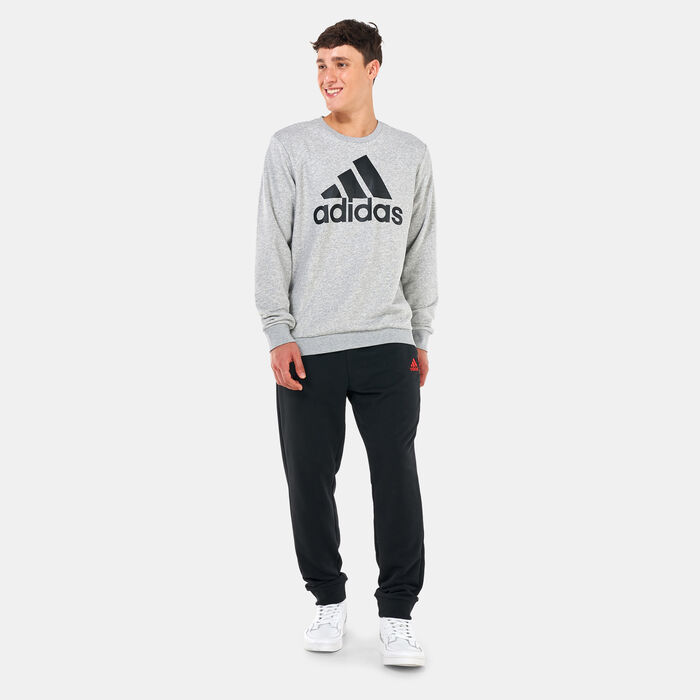 adidas Men's Essential Big Logo Sweatshirt Grey adidas Men's Essential Big Logo Sweatshirt Grey image number 2