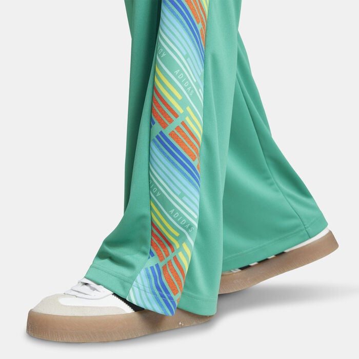 adidas Women's Emerging Harmony Wide Track Pants Green adidas Women's Emerging Harmony Wide Track Pants Green image number 4