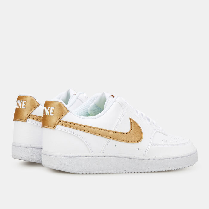Nike Women's Court Vision Low Next Nature Shoes White Nike Women's Court Vision Low Next Nature Shoes White image number 3