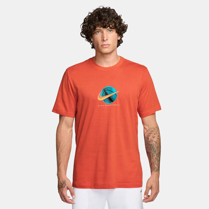 Nike Men's Dri-FIT Basketball T-Shirt Orange Nike Men's Dri-FIT Basketball T-Shirt Orange image number 0