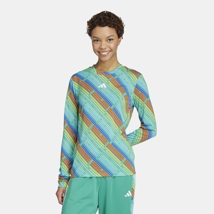 adidas Women's Emerging Harmony Jersey Top Green adidas Women's Emerging Harmony Jersey Top Green image number 0