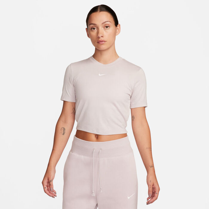 Nike Women's Sportswear Essential Crop Top Grey Nike Women's Sportswear Essential Crop Top Grey image number 0