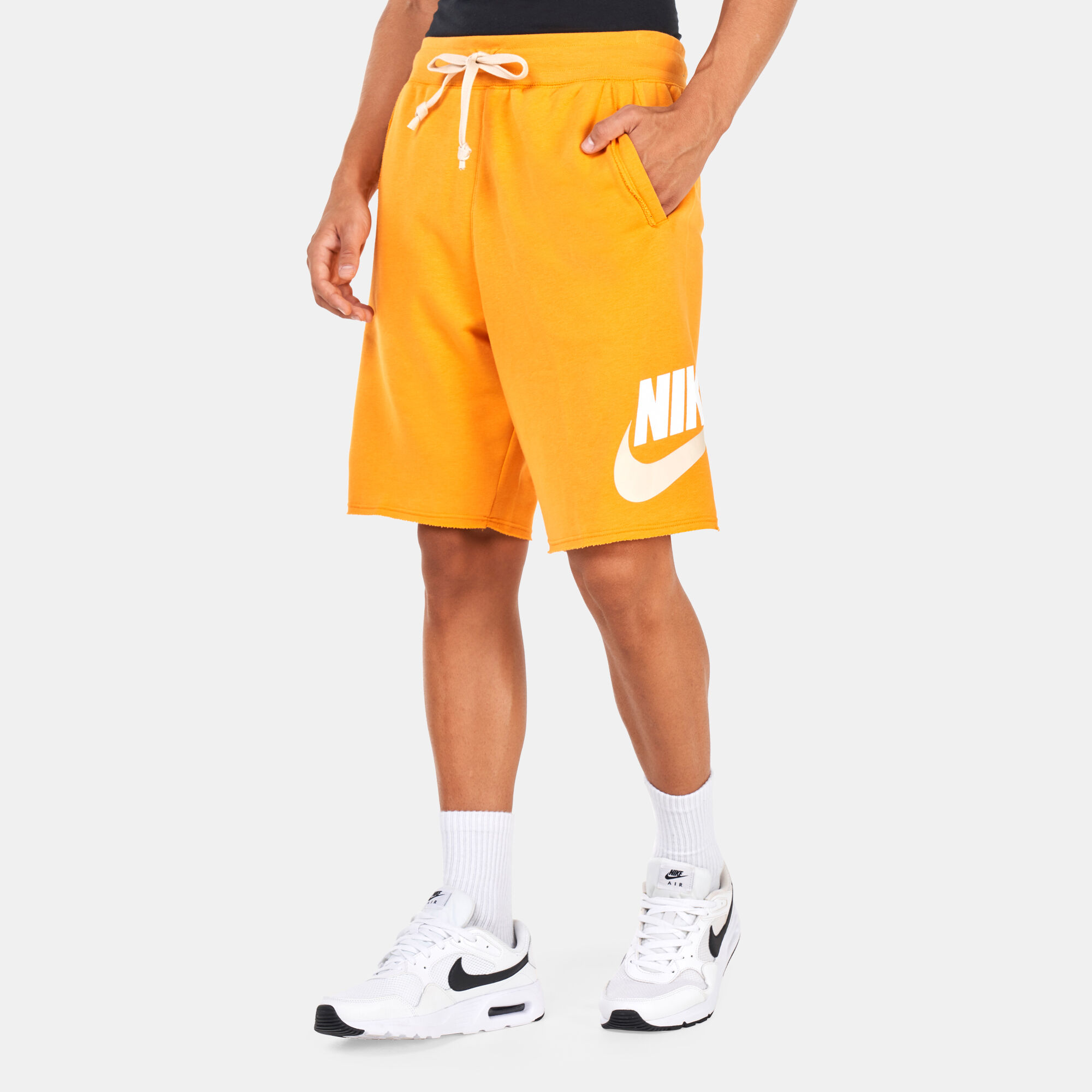 Women's nike sportswear essential best sale french terry shorts yellow