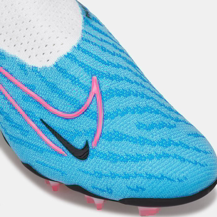 Nike Men's Gripknit Phantom GX Elite Firm Ground Football Shoe Blue Nike Men's Gripknit Phantom GX Elite Firm Ground Football Shoe Blue image number 4