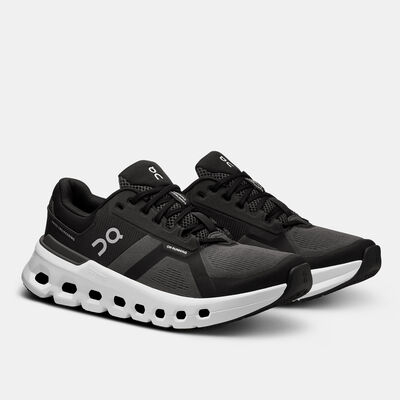 On Women's Cloudrunner 2 Wide Running Shoes Black