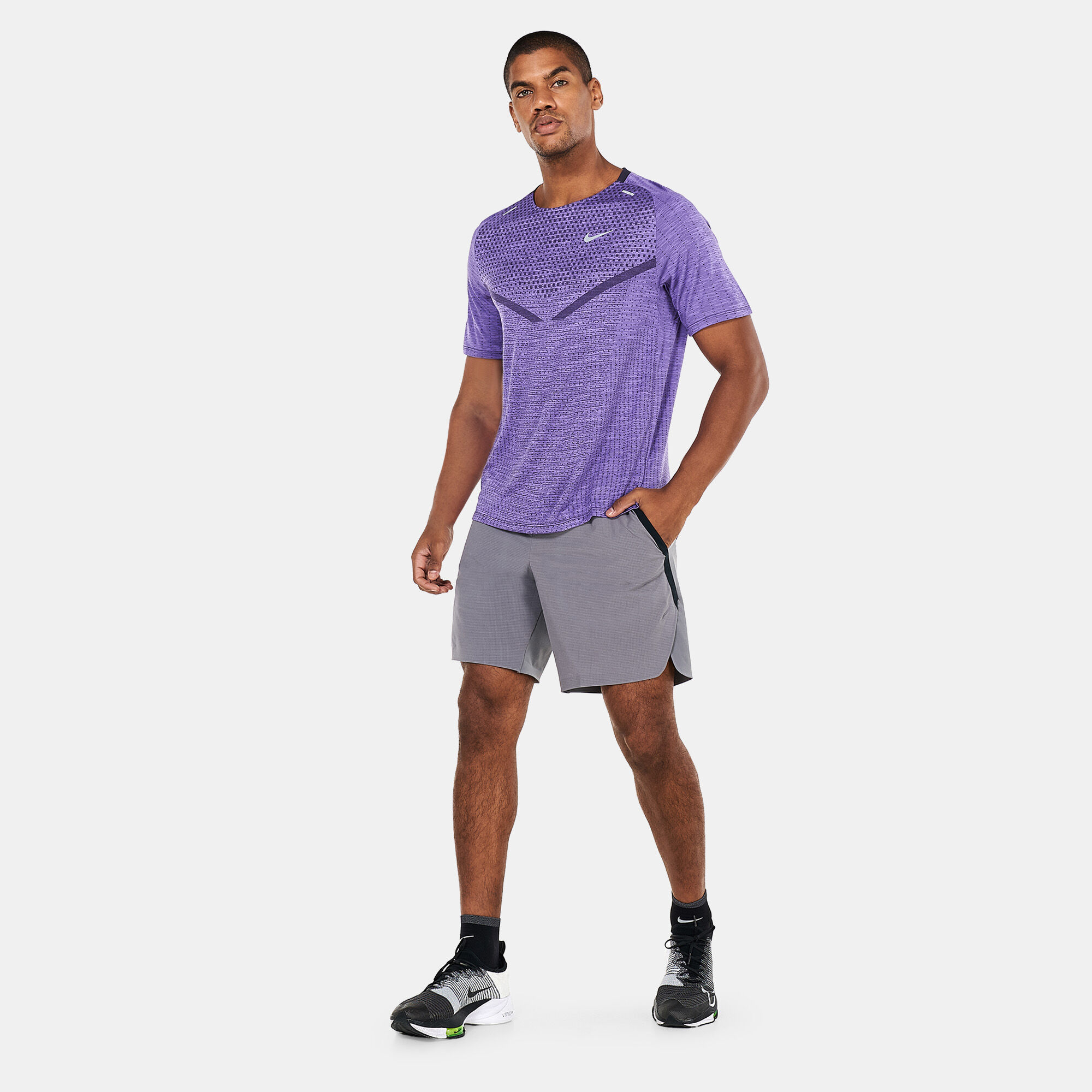 Men s Dri FIT ADV Techknit Ultra T Shirt Purple Nike in KSA SSS