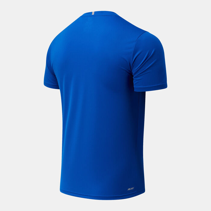 New Balance Men's Core Run T-Shirt Pink New Balance Men's Core Run T-Shirt Pink image number 1