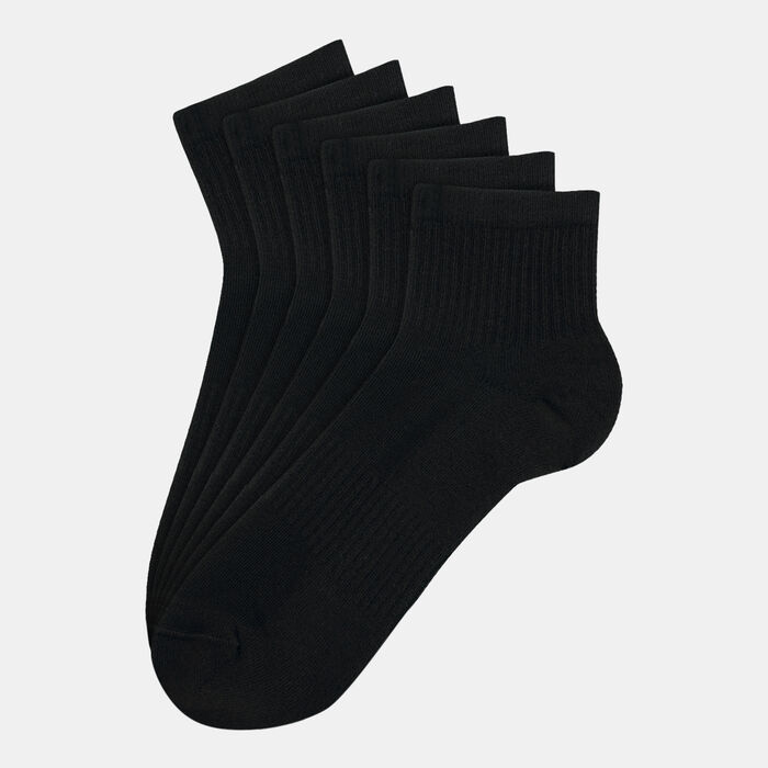Sun and Sand Sports Men's Cotton Crew Socks Black Sun and Sand Sports Men's Cotton Crew Socks Black image number 1