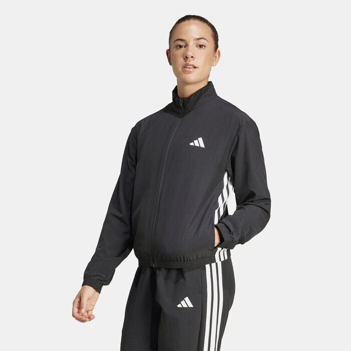 adidas Women's Train Essentials Training Jacket Black adidas Women's Train Essentials Training Jacket Black image number 0