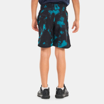 Under Armour Kids' Project Rock Woven Printed Shorts Green Under Armour Kids' Project Rock Woven Printed Shorts Green