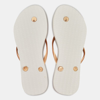 Havaianas Women's Slim Tropical Flip Flops Gold Havaianas Women's Slim Tropical Flip Flops Gold