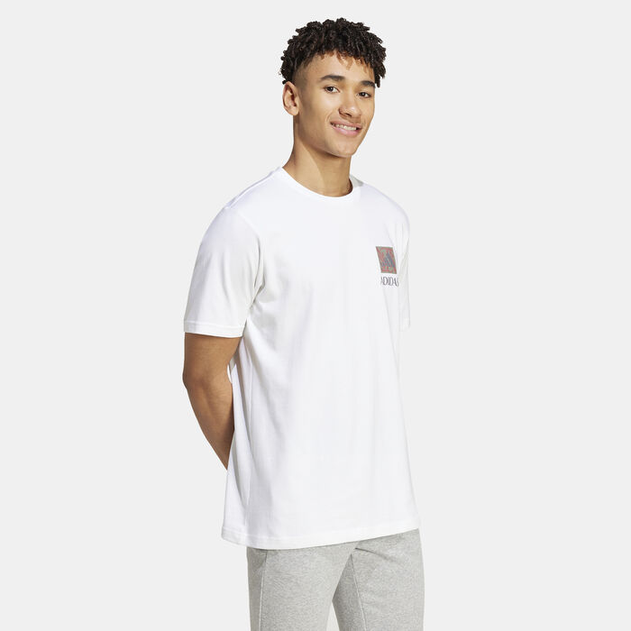 adidas Men's Wellness Graphic T-Shirt White image number 2