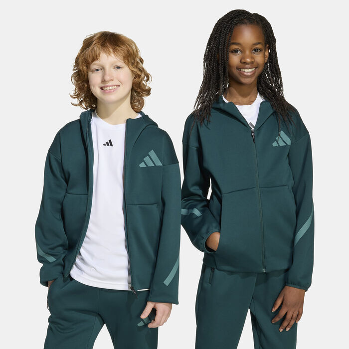 adidas Kids' Z.N.E. Hoodie Green adidas Kids' Z.N.E. Hoodie Green image number 4