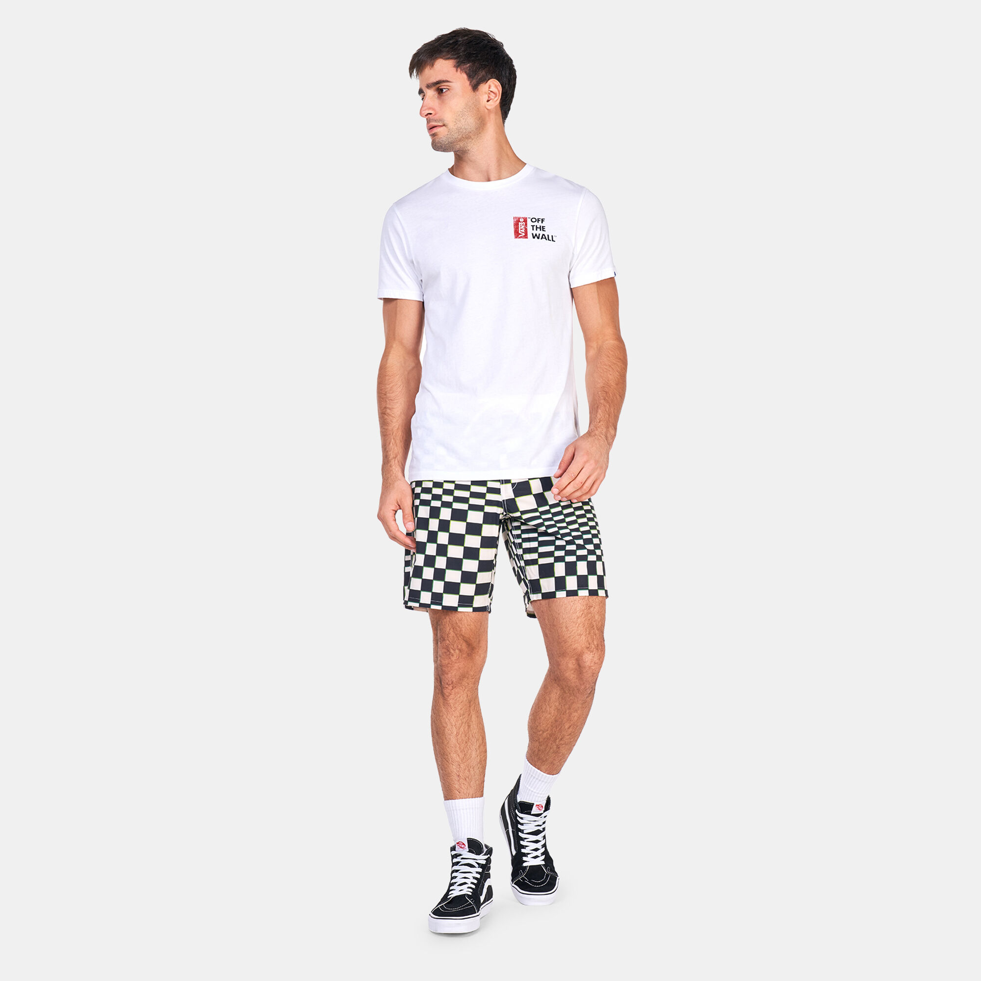 Vans shorts sale mens white