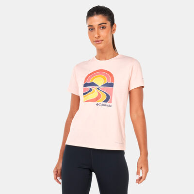 Columbia Women's Sun Trek™ Graphic II T-Shirt Pink