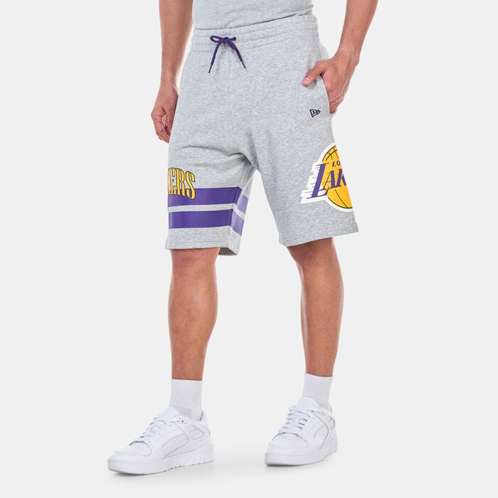 New Era Men's NBA Los Angeles Lakers Arch Graphic Shorts Grey New Era Men's NBA Los Angeles Lakers Arch Graphic Shorts Grey image number 0