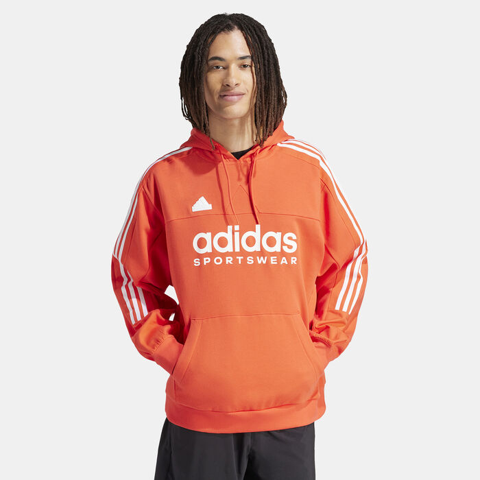 adidas Men's House of Tiro Sportswear Hoodie Red adidas Men's House of Tiro Sportswear Hoodie Red image number 2