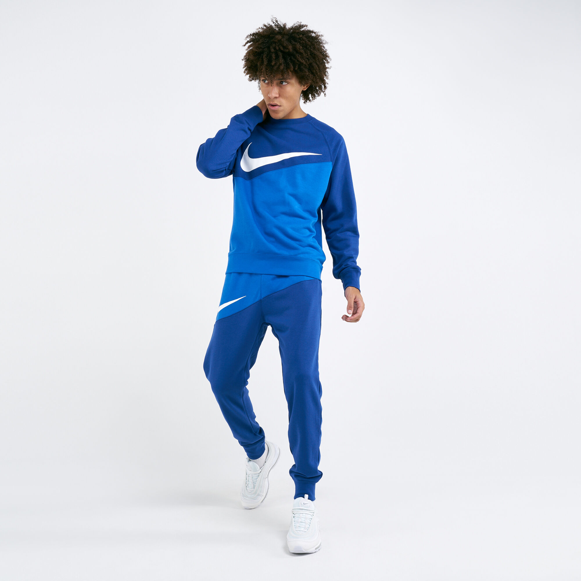 Ensemble nike swoosh bleu store