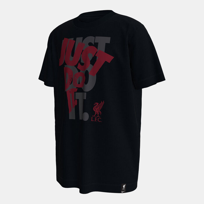 Nike Kids' Liverpool Just Do It T-Shirt Black image number 0
