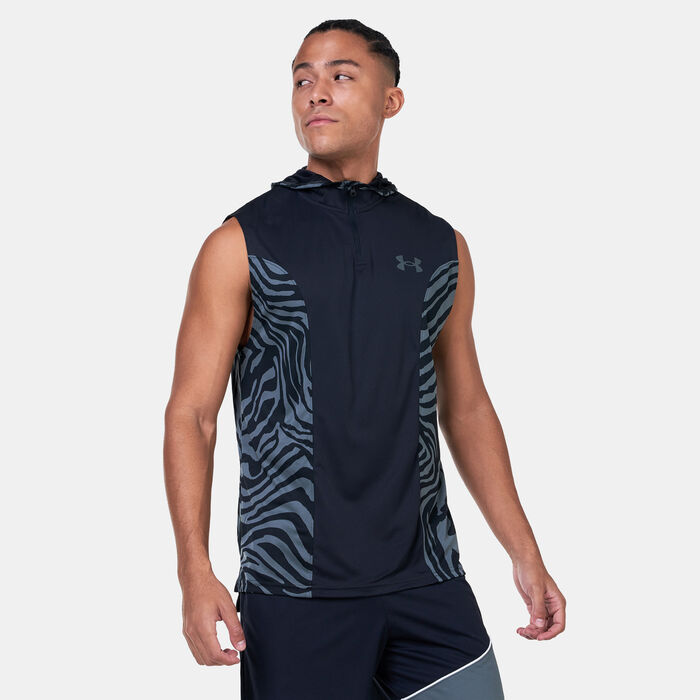 Under Armour Men's Baseline Sleeveless Hoodie Black image number 0