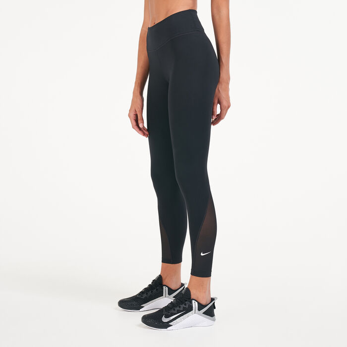Buy Nike Women's One Mid-Rise 2.0 7/8 Leggings Black in KSA -SSS