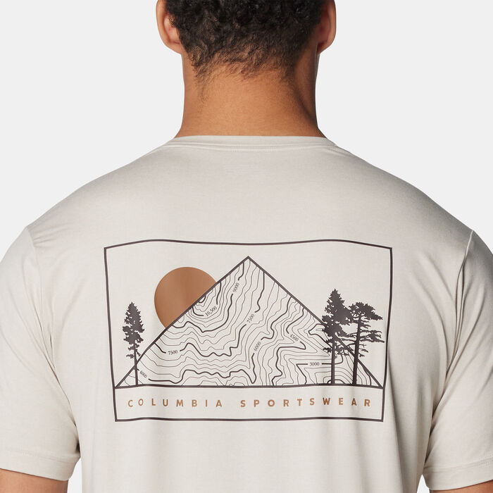 Columbia Men's Kwick Hike Graphic T-Shirt Beige Columbia Men's Kwick Hike Graphic T-Shirt Beige image number 2