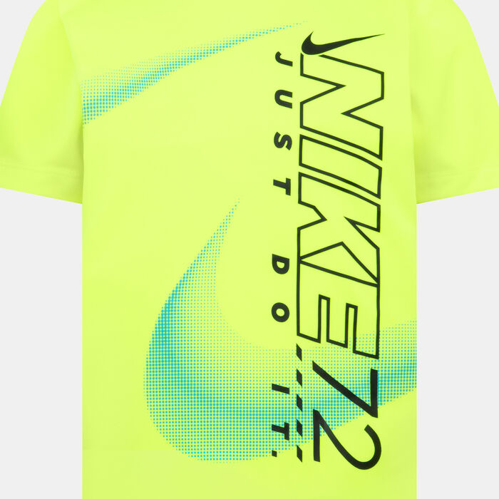 Nike Kids' Sidewinder Split Dri-FIT T-Shirt yellow Nike Kids' Sidewinder Split Dri-FIT T-Shirt yellow image number 2