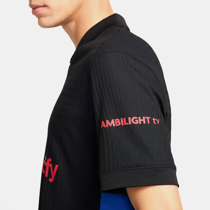 Nike Men's FC Barcelona 24/25 Away Authentic Football Jersey Black Nike Men's FC Barcelona 24/25 Away Authentic Football Jersey Black image number 4