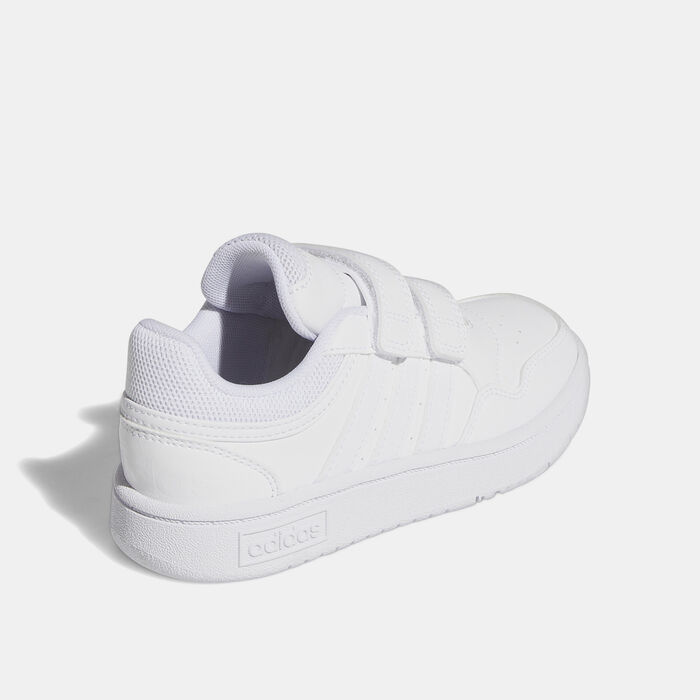 adidas Kids' Hoops Lifestyle Basketball Hook-and-Loop Shoe White image number 2