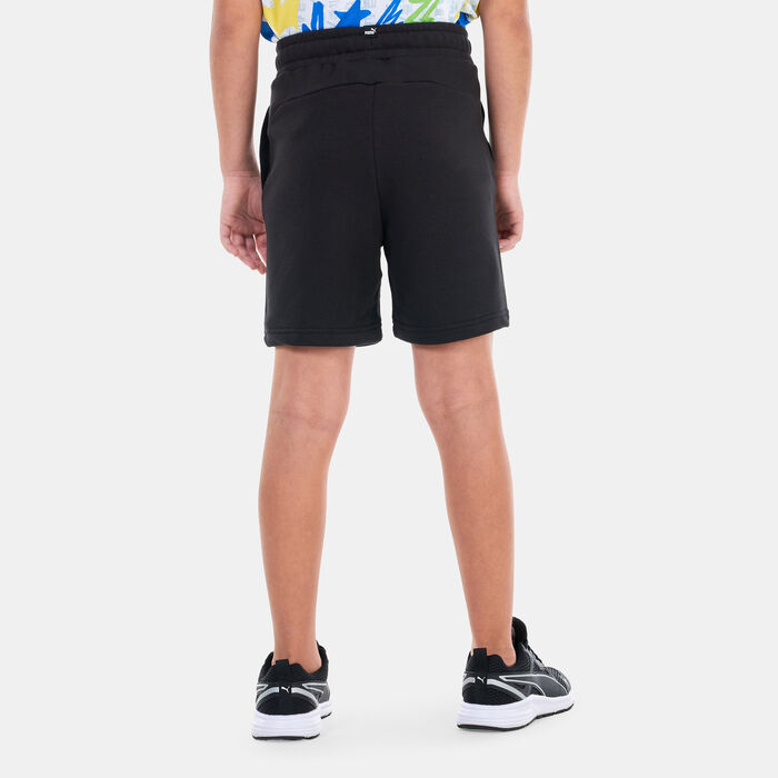 PUMA Kids' Essentials+ Logo Lab Shorts Black image number 1