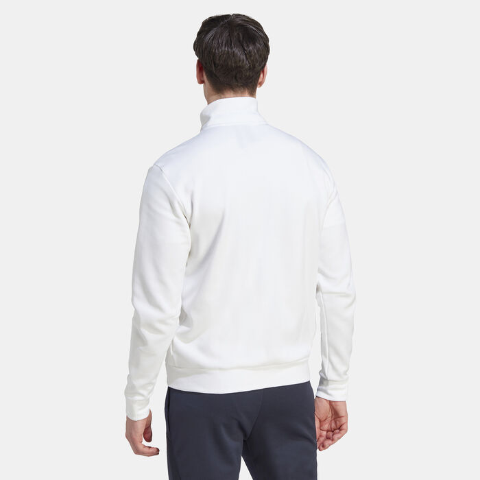 adidas Men's Real Madrid Anthem Jacket White adidas Men's Real Madrid Anthem Jacket White image number 1
