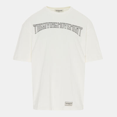 The Giving Movement Men's Collegic Print T-Shirt White The Giving Movement Men's Collegic Print T-Shirt White