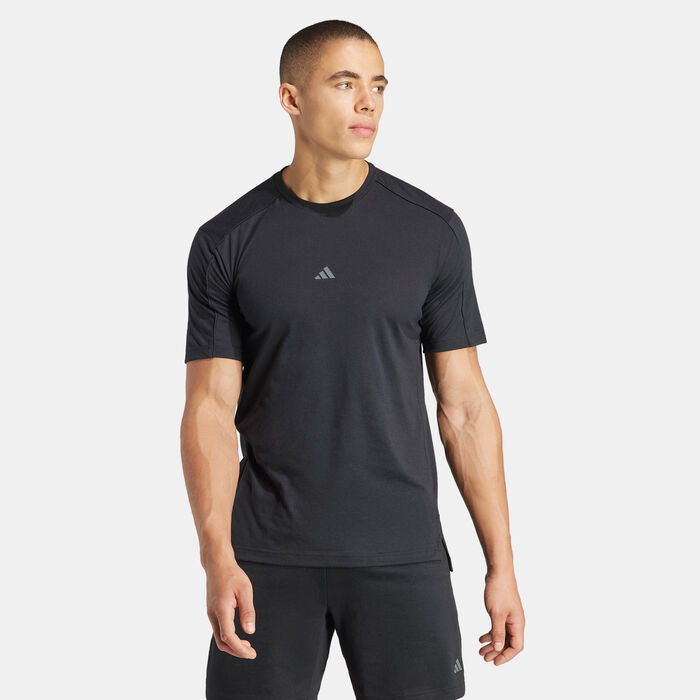 adidas Men's Yoga T-Shirt Black adidas Men's Yoga T-Shirt Black image number 0