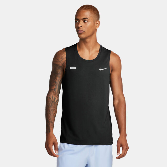 Nike Men's Miler Flash Running Tank Top Black Nike Men's Miler Flash Running Tank Top Black image number 0