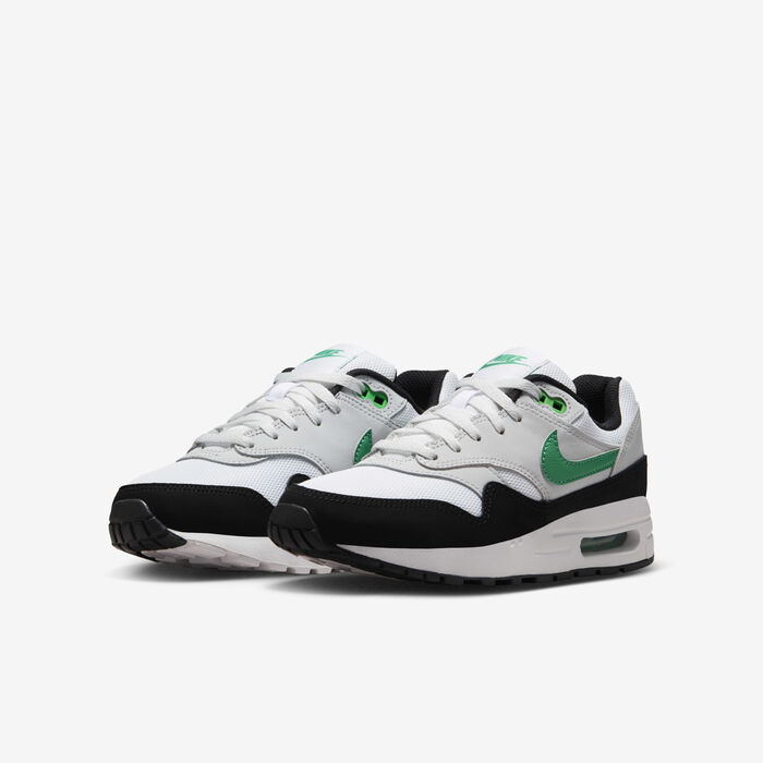 Nike Kids' Air Max 1 Shoes (Older Kids) White image number 4