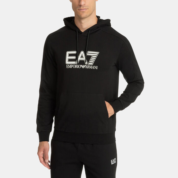 EA7 Emporio Armani Men's Train Visibility Hoodie Black image number 2