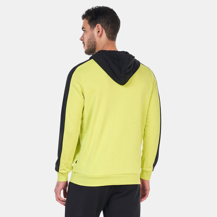 PUMA Men's Essentials+ Block Hoodie yellow PUMA Men's Essentials+ Block Hoodie yellow image number 1